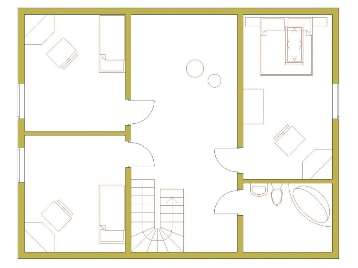 Timber frame home plan - Anita 14